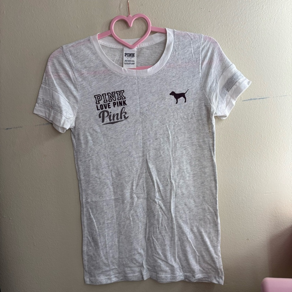 Victoria's Secret Pink White T-Shirt